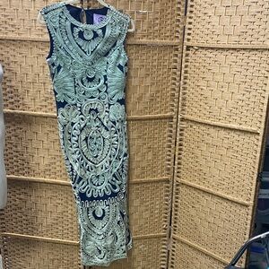 Chic Black and Green Embroidered Maxi Dress